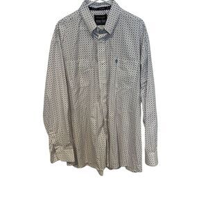 Wrangler George Strait Collection Western Button Down Shirt Geometric Print‎ XXL